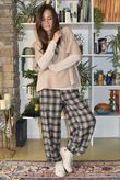 Patrick Plaid Brushed Cotton Demi Bloom Pant Earth